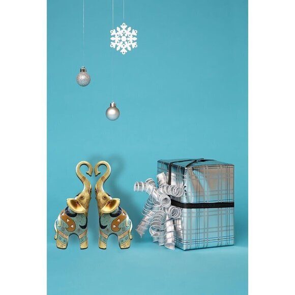 Good Luck Elephant Décor for Home, Large Gold Elephant Statue for Home Décor - Picture 9 of 11